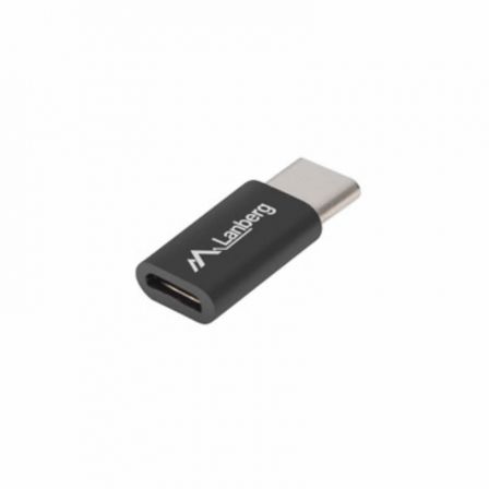 Lanberg AD-UC-UM-02 Adaptador USB tipo C macho a Micro USB hembra negro Lanberg AD-UC-UM-02 Adaptador USB tipo C macho a Micro USB hembra negro